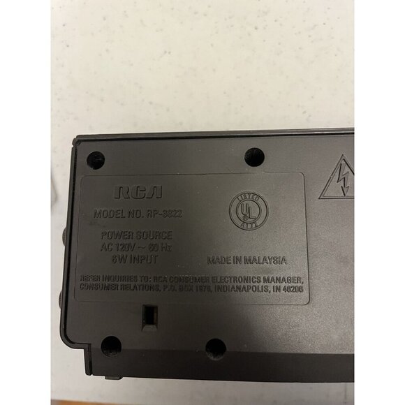 Vintage RCA RP-3822 AM/FM Radio‎ Dual Alarm Clock *Tested & Working - Picture 6 of 6